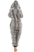 Camille Womens Animal Print Soft Fleece Onesies