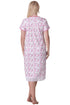 Womens Lightweight Jersey Cotton Short Sleeve Floral Nightdresses 