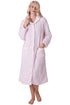 Camille Women's Supersoft Fleece Button Front Housecoat with Pockets