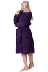 Womens Supersoft Luxury Fleece Jaquard Bathrobe