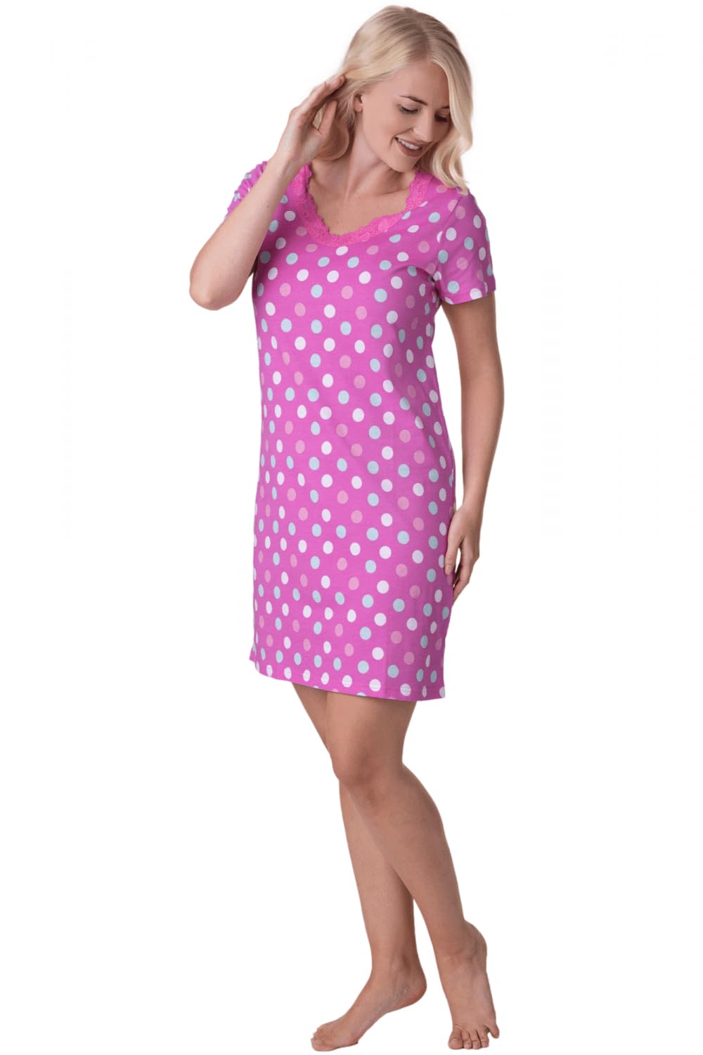 Womens Soft Cotton Summer Nightdresses
