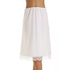 Camille Women's Half Slip Under Skirt in White Lace Hemline Lingerie