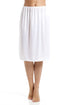 Women's 24'' Half Length Cling Resistant Under Skirt Slip White