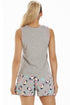 Womens Pug & Cat Short Pyjama Sets