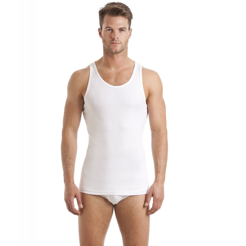 Haigman Three Pack White Vests