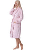 Camille Women's Supersoft Fleece Bathrobe with Shawl Collar & Pockets