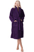 Womens Supersoft Luxury Fleece Jaquard Bathrobe