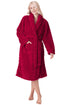 Womens Supersoft Luxury Fleece Jaquard Bathrobe