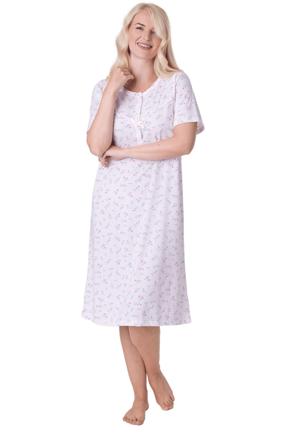 Womens Classic Short Sleeved Nightdress