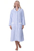 Camille Women's Supersoft Fleece Button Front Housecoat with Pockets