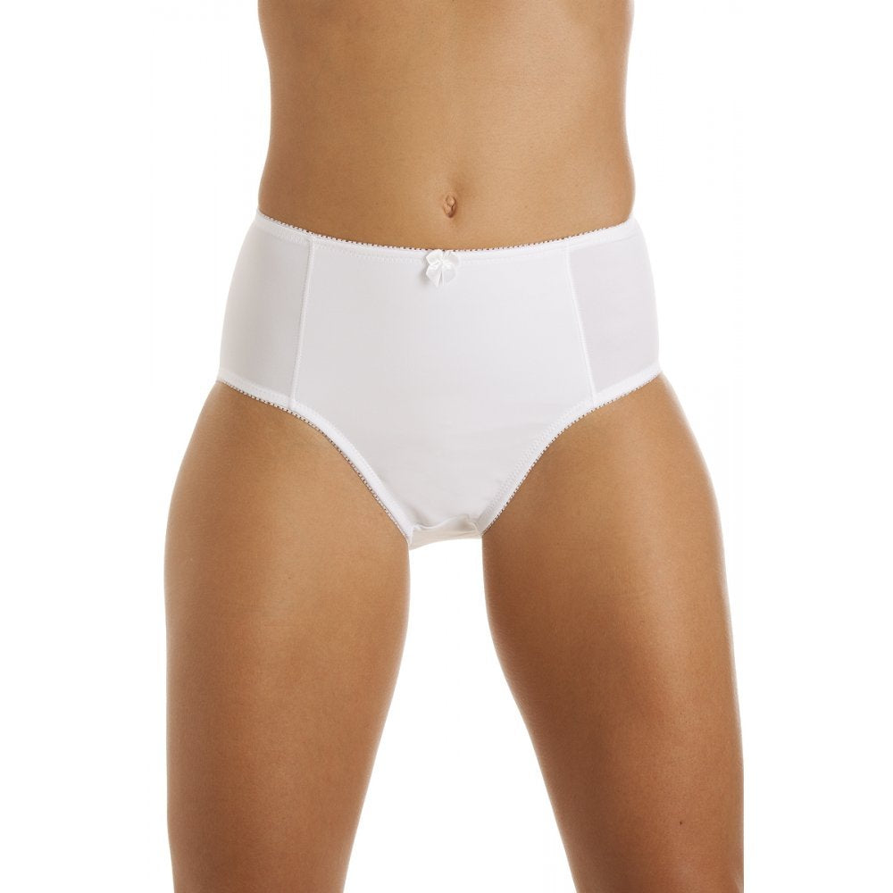 Womens Two Pack White High Waist Briefs 
