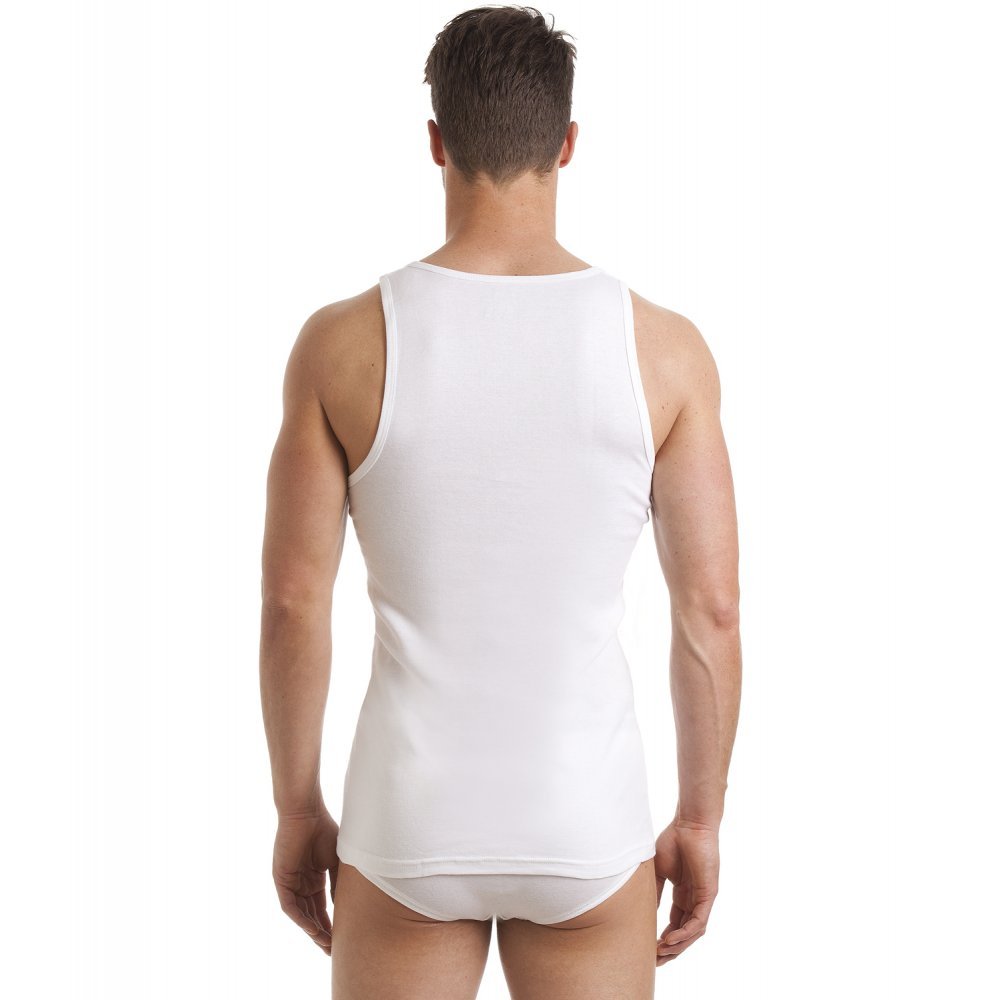 Haigman Three Pack White Vests