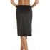 Women's 24'' Half Length Cling Resistant Under Skirt Slip Black