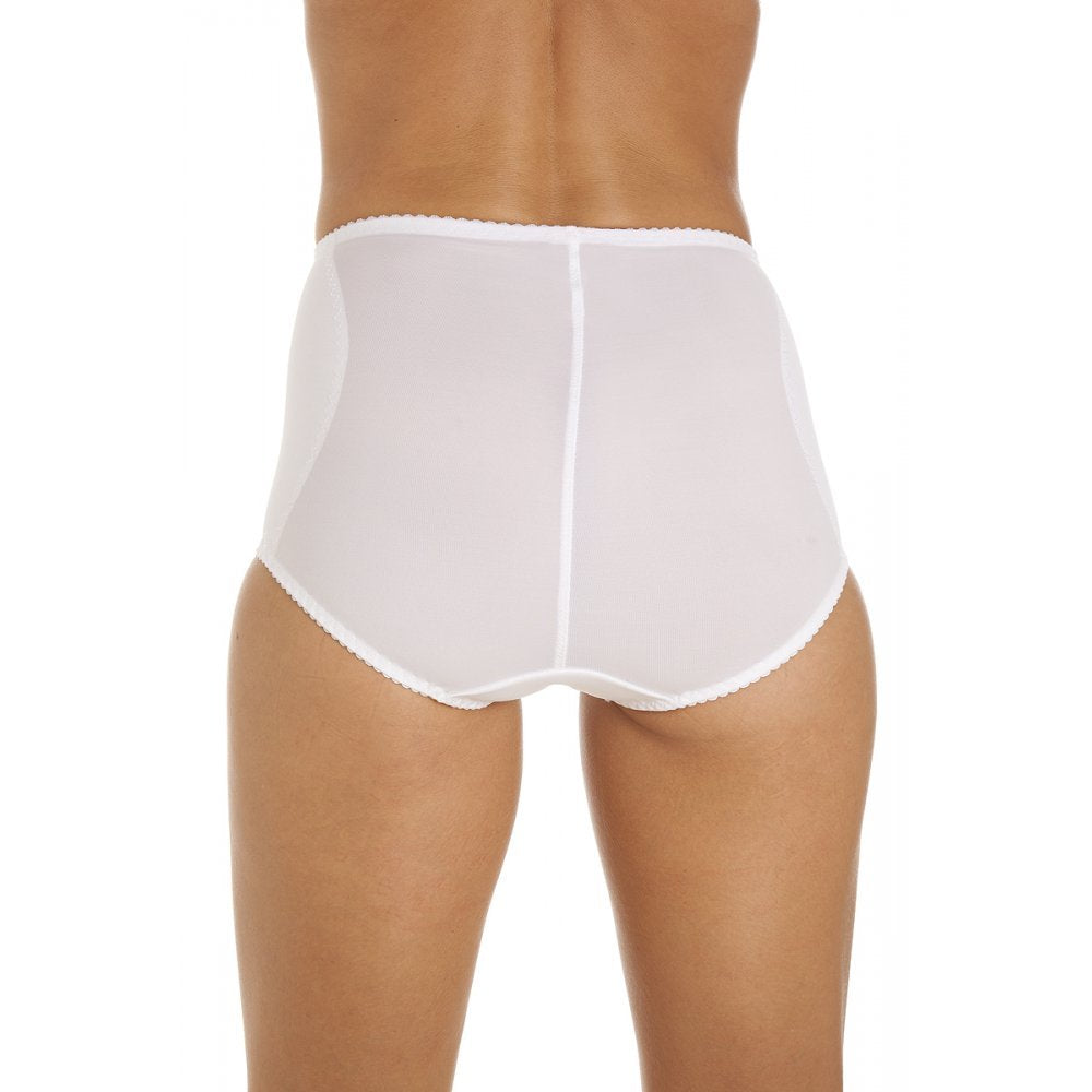 Womens Two Pack White Lace Control Shapewear Briefs