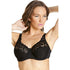 Black Floral Lace Underwired Jacquard Bra