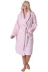 Camille Women's Supersoft Fleece Bathrobe with Shawl Collar & Pockets