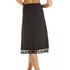 Camille Women's Half Slip Under Skirt in Black Lace Hemline Lingerie