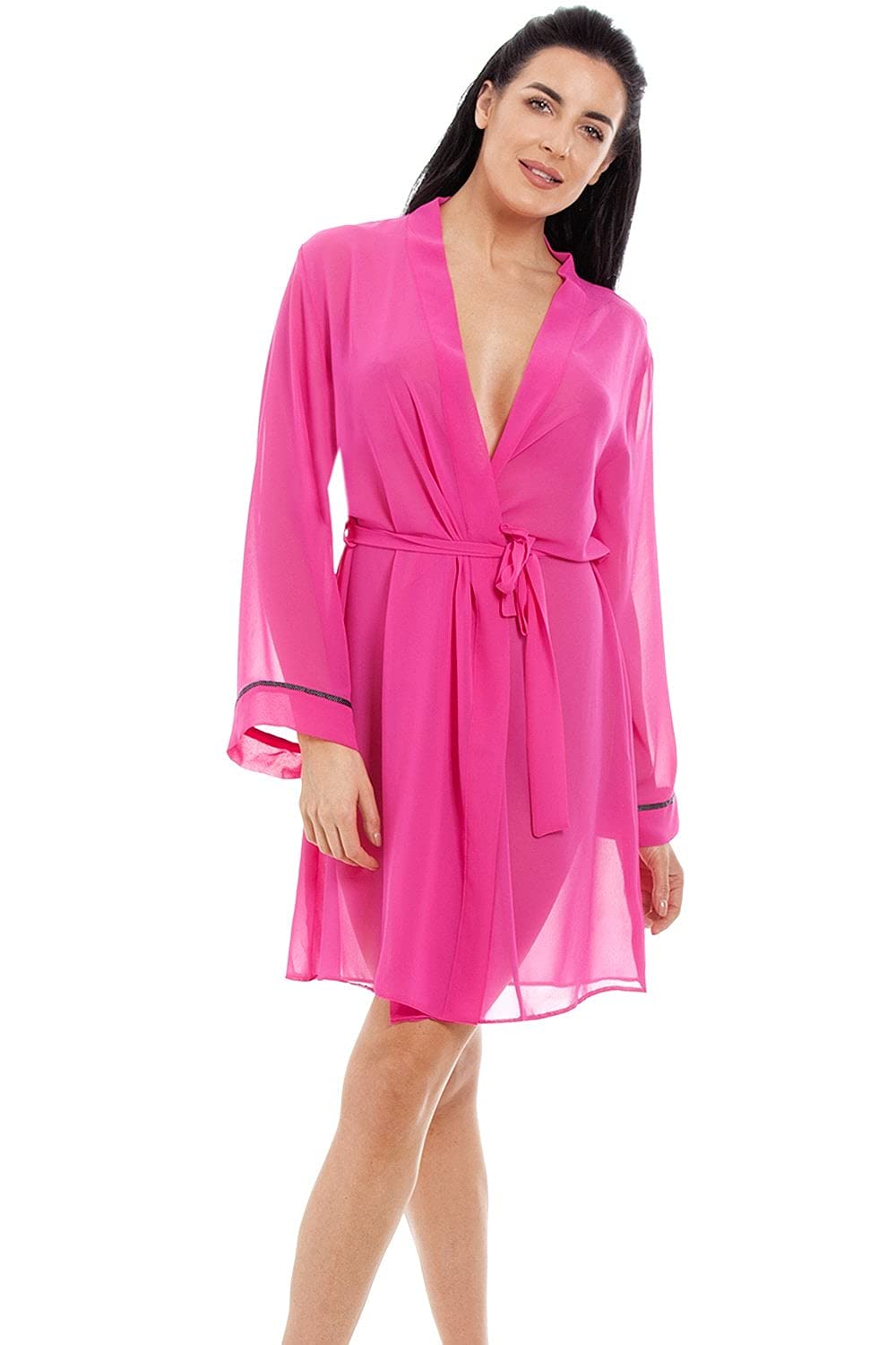 Womens Various Lightweight Chiffon Chemise & Wrap Set