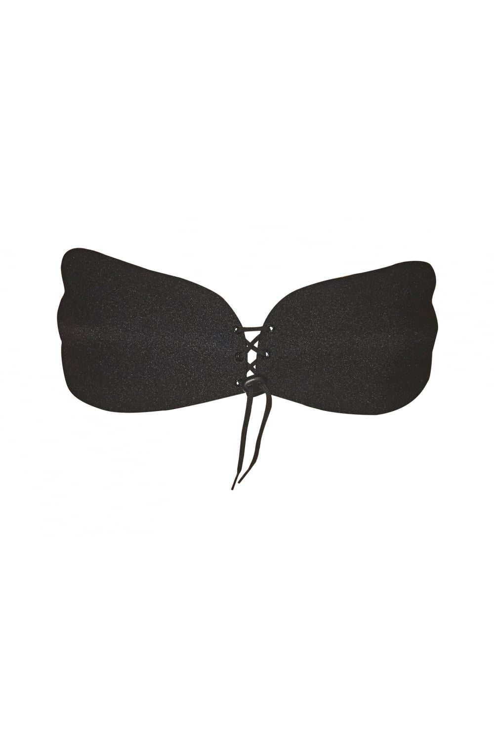 Black Adhesive Invisible Push Up Backless Wing Bra