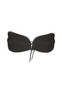 Black Adhesive Invisible Push Up Backless Wing Bra