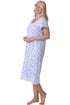 Womens Lightweight Jersey Cotton Short Sleeve Floral Nightdresses 