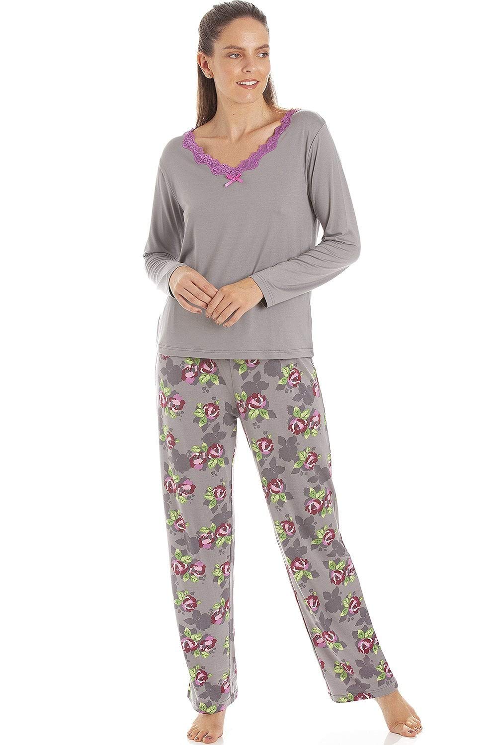Womens Floral Print Spandex Pyjamas