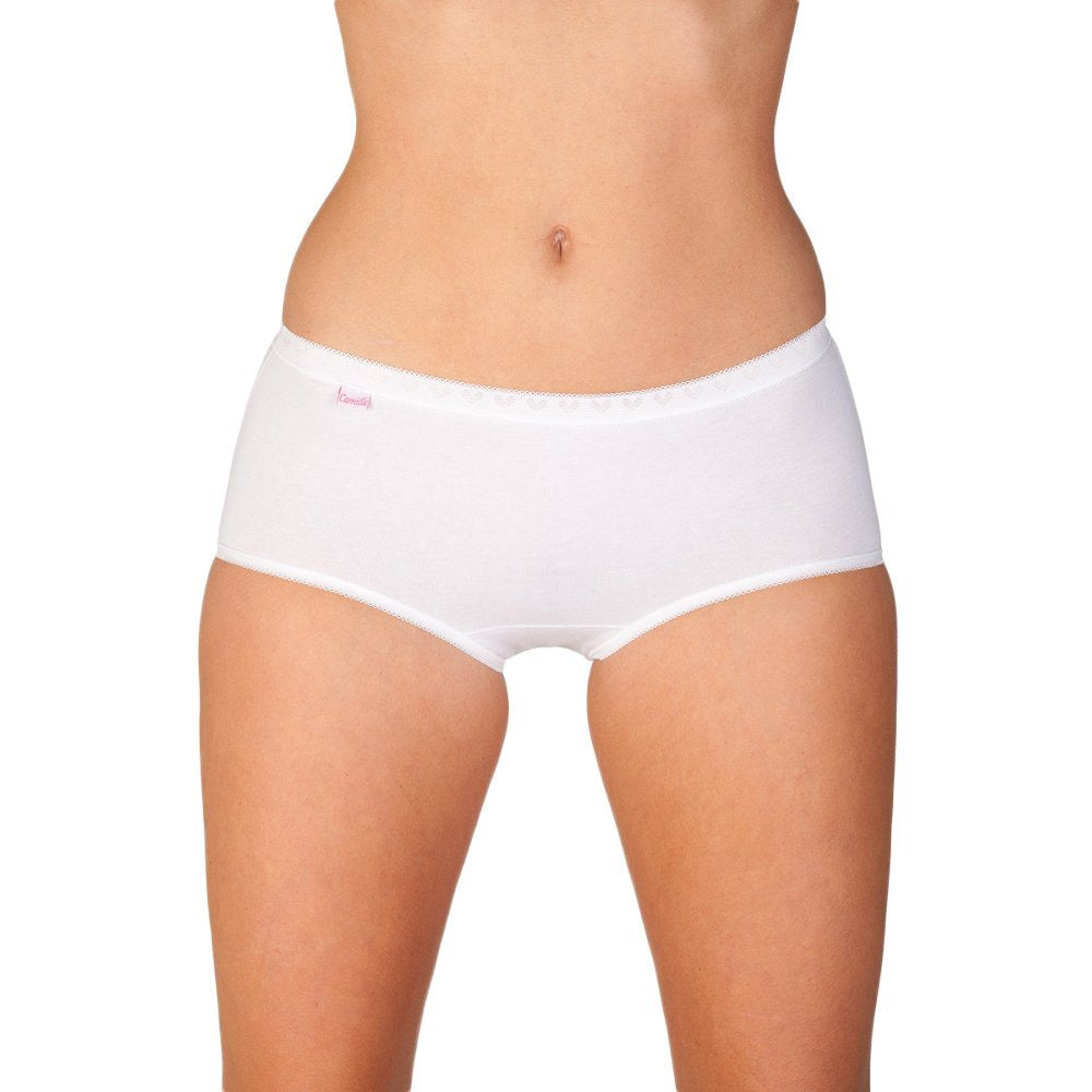 Womens Midi Brief Three Pack White