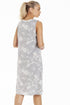 Womens Lightweight White Floral Sleeveless Nightdress