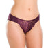 Camille Women's Midi Briefs in Purple Floral Lace Knickers 3 Pack Set