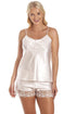 Womens Luxury Satin Cami Sets 