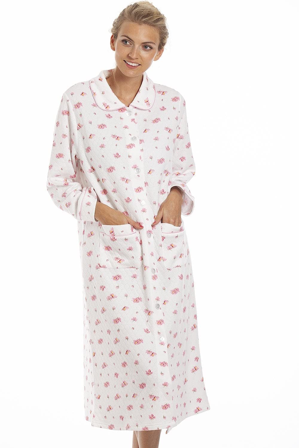 Womens Mock Quilted Housecoats