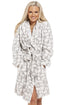 Womens White Polar Bear Supersoft Fleece Bathrobe