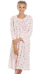 Womens Long Sleeve Floral Nightdress