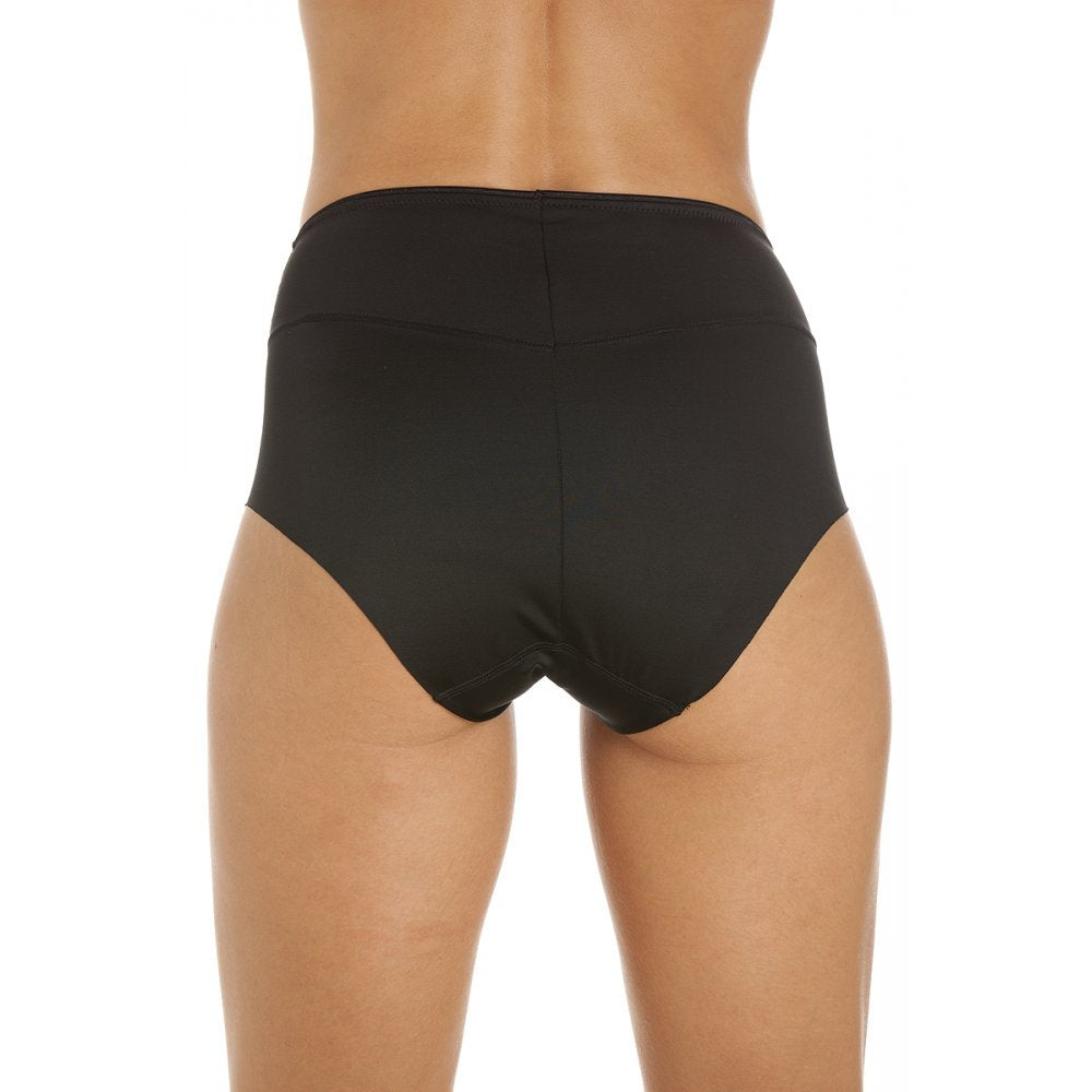 Womens Two Pack Seamless Black Control Briefs
