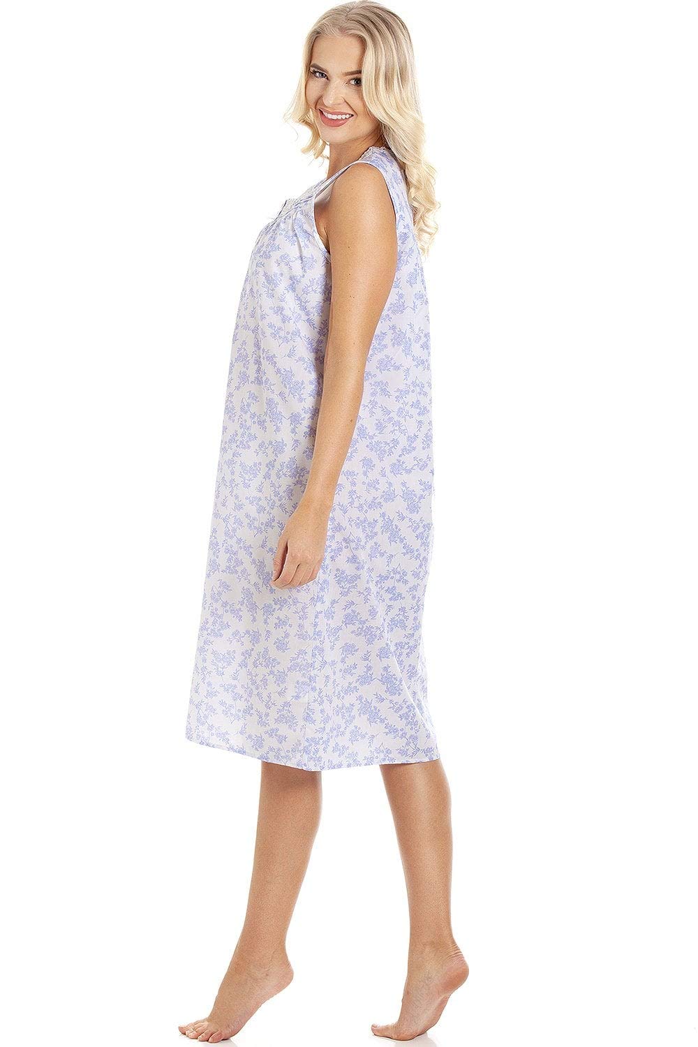 Womens Floral Sleeveless Nightdresses