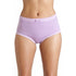 Womens 3 Pack 100% Cotton Purple Mix Full Briefs