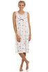 Cream Sleeveless Poppy Print Nightdress 