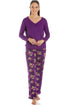 Womens Floral Print Spandex Pyjamas