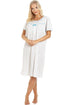 Womens Floral Pinstriped Short Sleeve Nightdresses