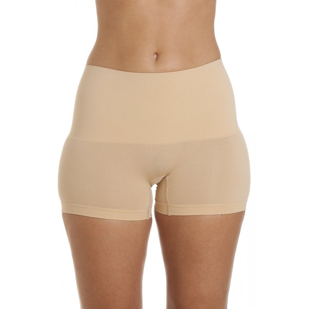 Womens Beige Seamfree Shapewear Comfort Control Short 2 Pack
