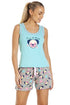 Womens Pug & Cat Short Pyjama Sets