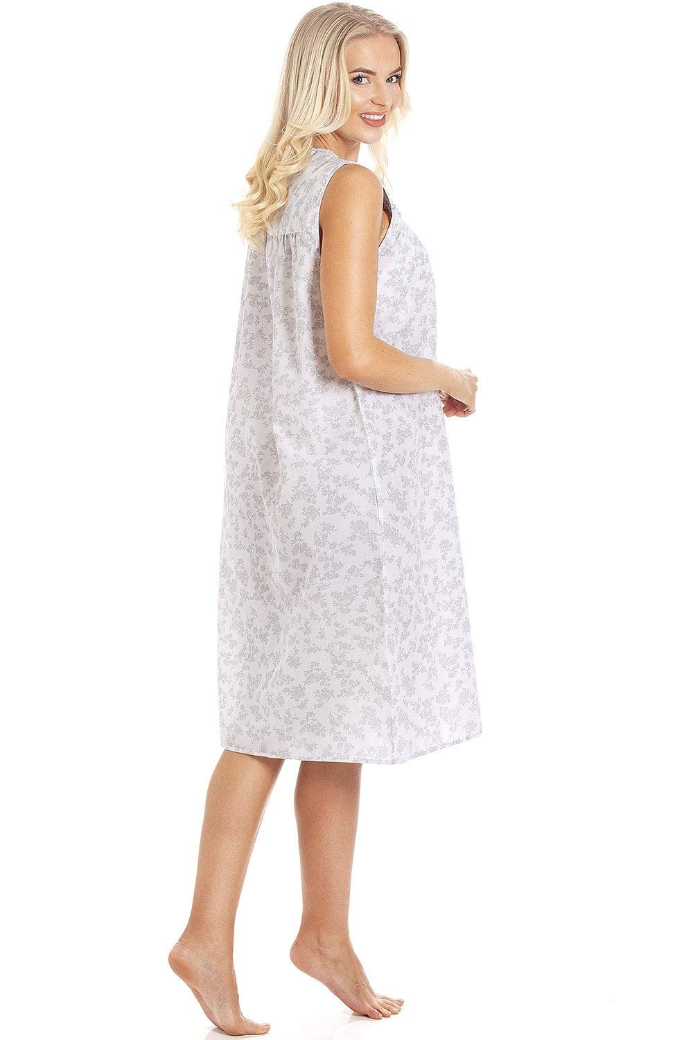 Womens Floral Sleeveless Nightdresses