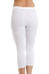Womens White Thermal Capri Long Johns