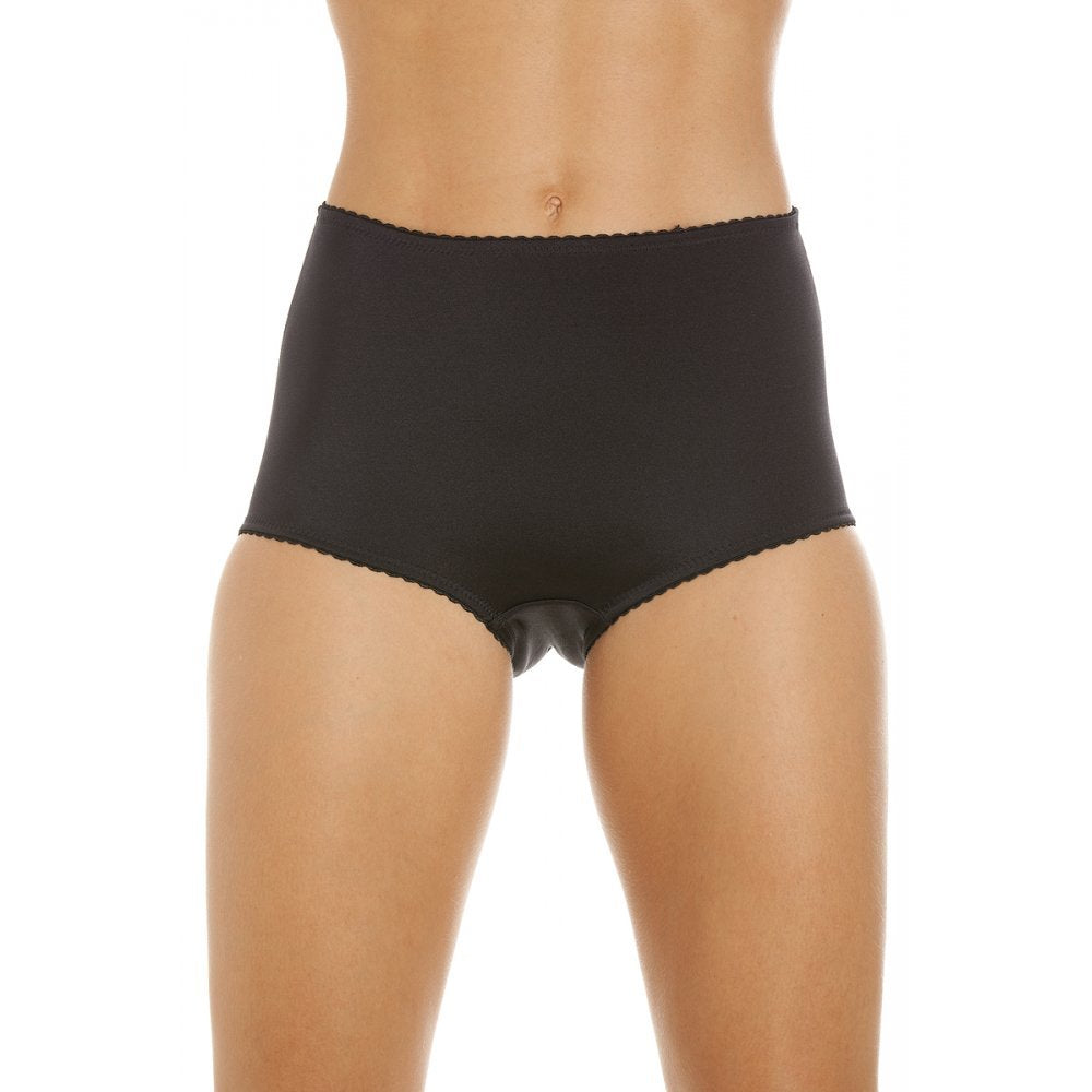 Womens Two Pack Smooth High Waist Black Control Briefs