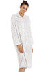 Womens Floral Mock Quilt Button Housecoats