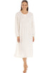 Classic Long Sleeve Polka Dot Soft Fleece Nightdresses
