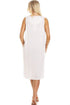 Womens Floral Pinstriped Sleeveless Nightdresses
