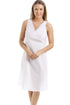 Classic White Embroidered Chemise Full Slip  