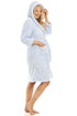 Camille Women's Hooded Bath Robe Soft Fleece Dressing Gown