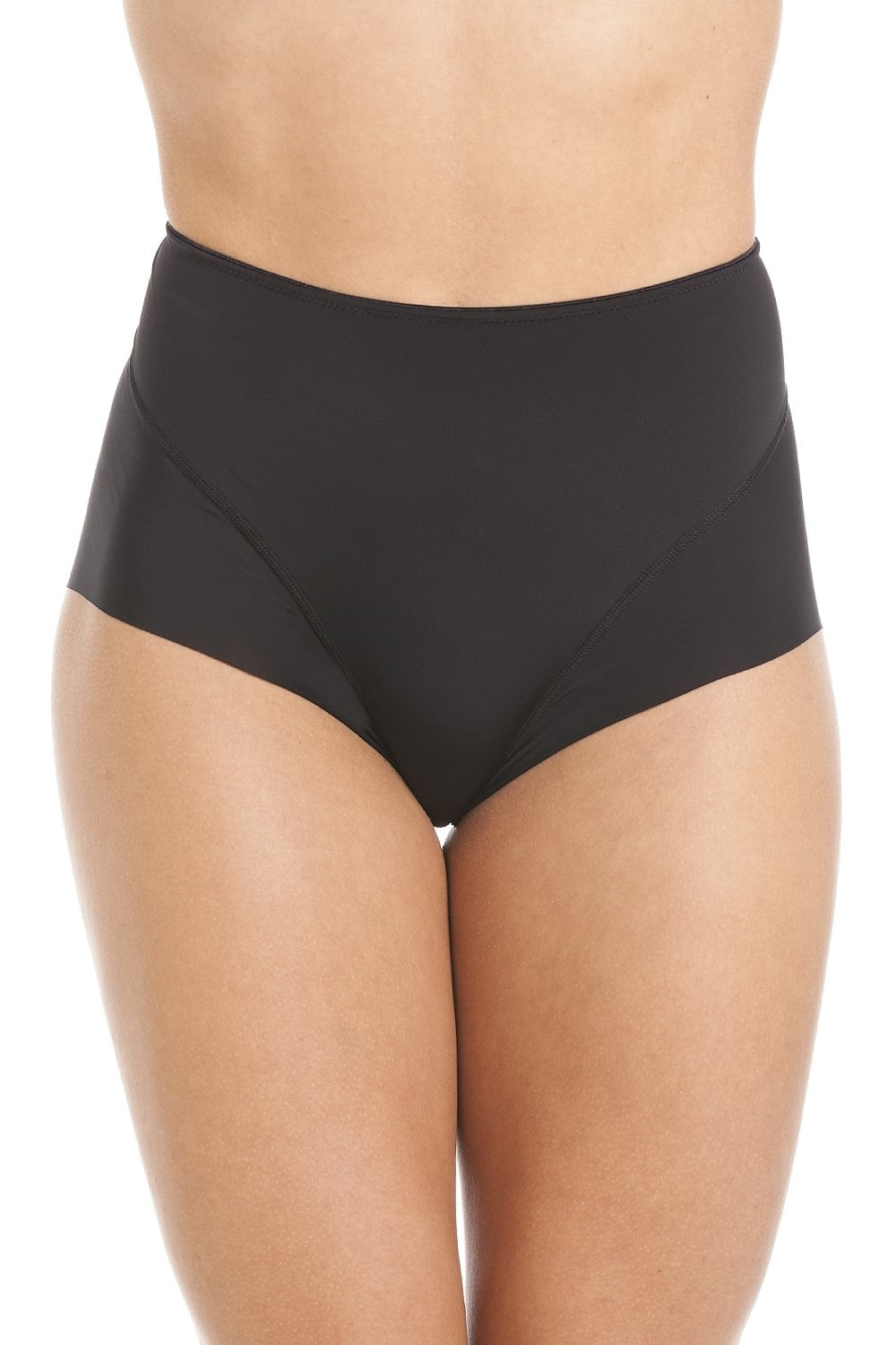 Black Seamless Smooth Control Briefs
